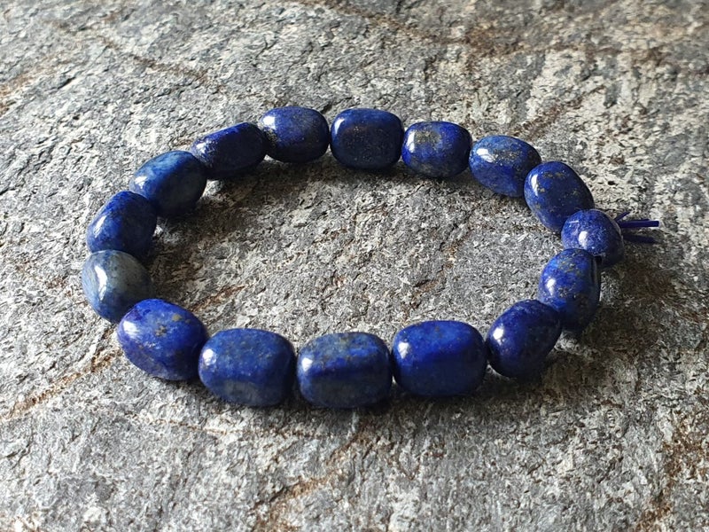LAPIS LAZULI CRYSTAL BEADED BRACELET TRUTH and WISDOM (NZ MADE) Carousel 2