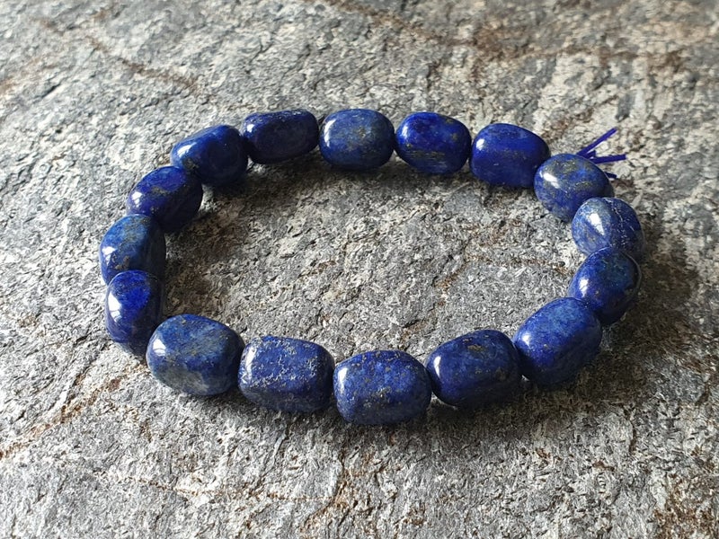 LAPIS LAZULI CRYSTAL BEADED BRACELET TRUTH and WISDOM (NZ MADE) Carousel 2