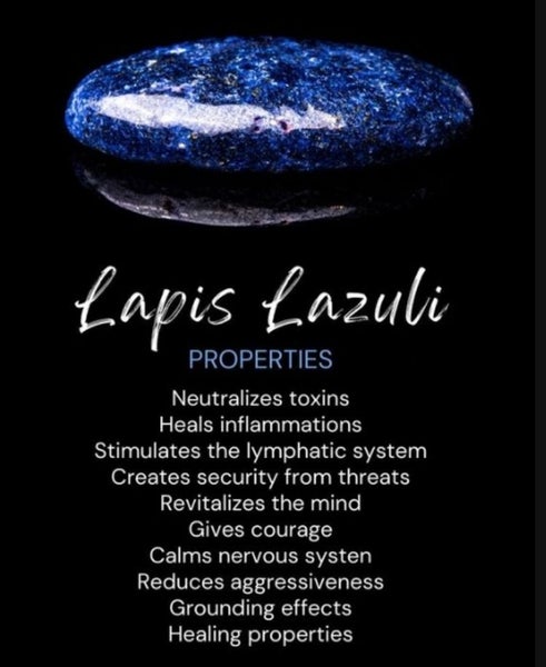 LAPIS LAZULI CRYSTAL BEADED BRACELET TRUTH and WISDOM (NZ MADE) Carousel 7