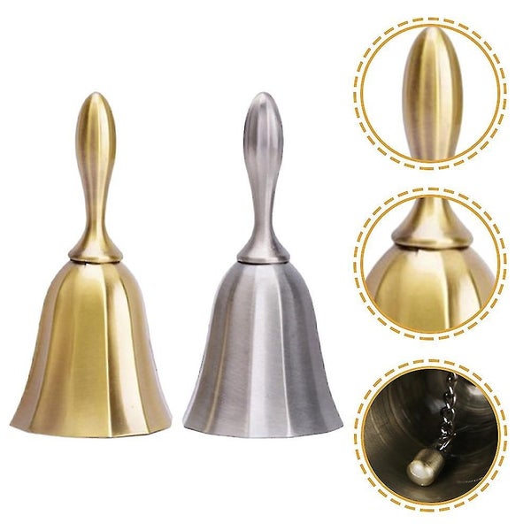 2pcs Table Bell Hand Bell Service Bell Bar Restaurant Call Bell European Style Carousel 2