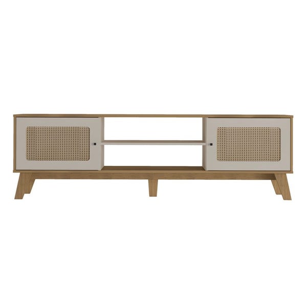 Salvador Tv Stand - Oak/ Off White Carousel 1