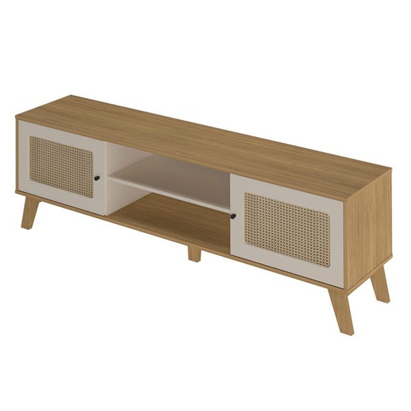 Salvador Tv Stand - Oak/ Off White Carousel 7