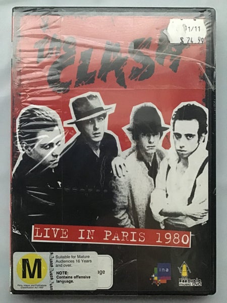 THE CLASH LIVE IN PARIS DVD ( BRAND NEW SHRINK WRAPPED)629776515216671112