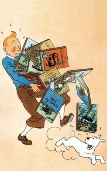 TINTIN FULL SIZE COMIC BOOKS ! - By Herge CHOOSE 1 or mulitbuy Carousel 1