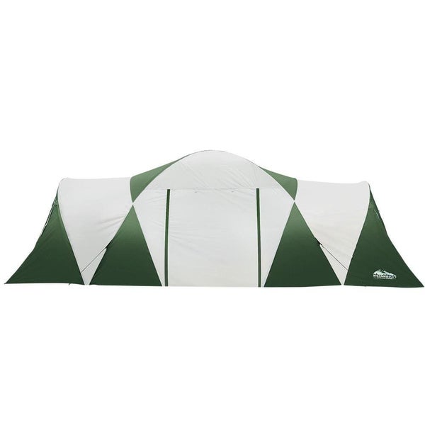 Weisshorn Family Camping Tent 12 Person Hiking Beach Tents (3 Rooms) Green Carousel 1