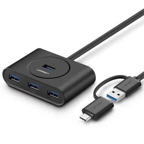 UGREEN UG-40850 USB 3.0 Hub with USB-C Port 1m (Black) [UG-40850] Carousel 1