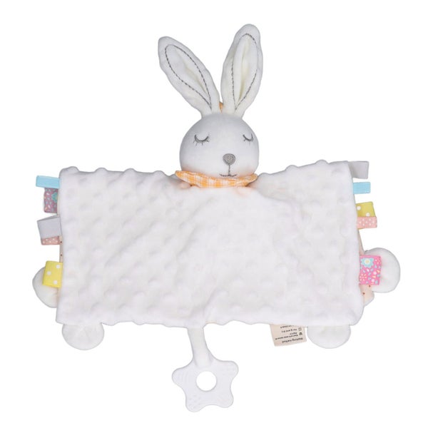 baby safety blanket Baby Bunny Security Blanket Chewable Accompany Enrich Senses Carousel 5