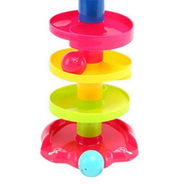 ball swirling tower 5 Layer Ball Drop Toy Ball Swirling Tower Toddler Stacked Carousel 2
