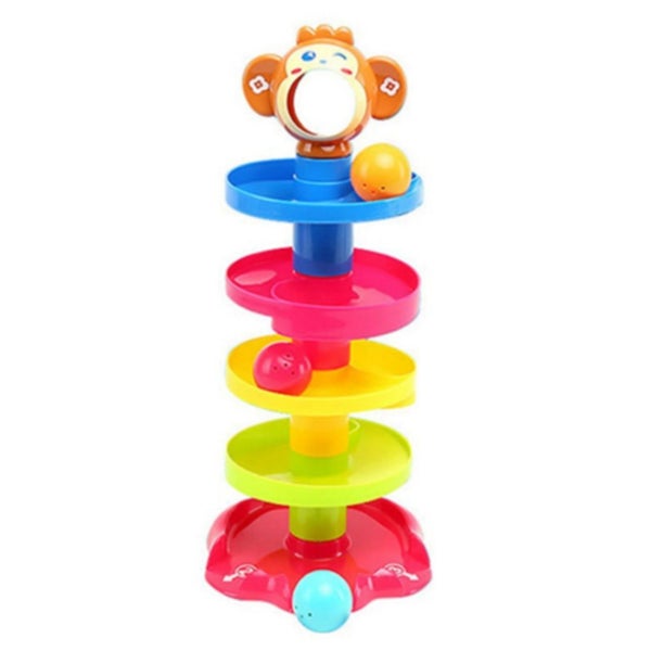 ball swirling tower 5 Layer Ball Drop Toy Ball Swirling Tower Toddler Stacked Carousel 5