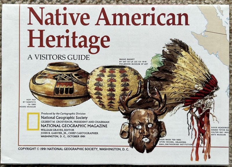 1991 Nat. Geo. Map ‘Native American Heritage’ Carousel 1