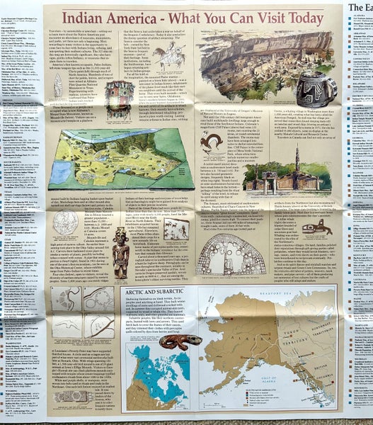 1991 Nat. Geo. Map ‘Native American Heritage’ Carousel 6
