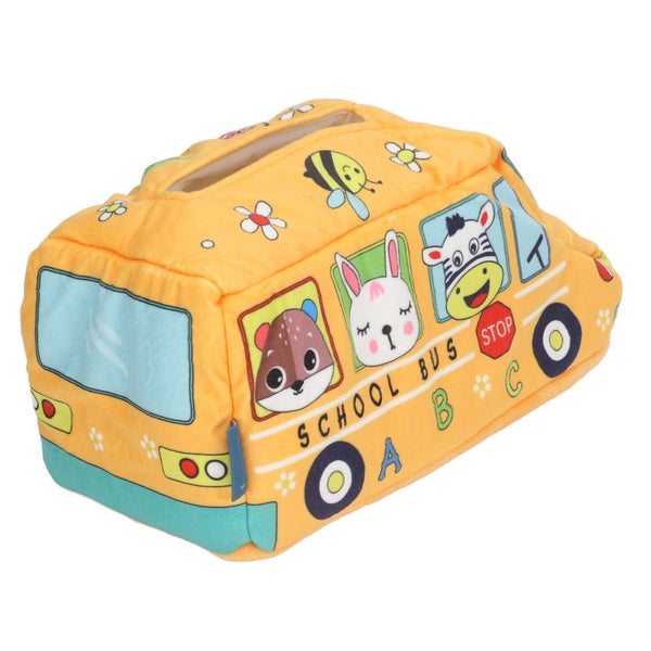 montessori toys for infants educational learning toy Baby Tissue Box School Bus Carousel 1