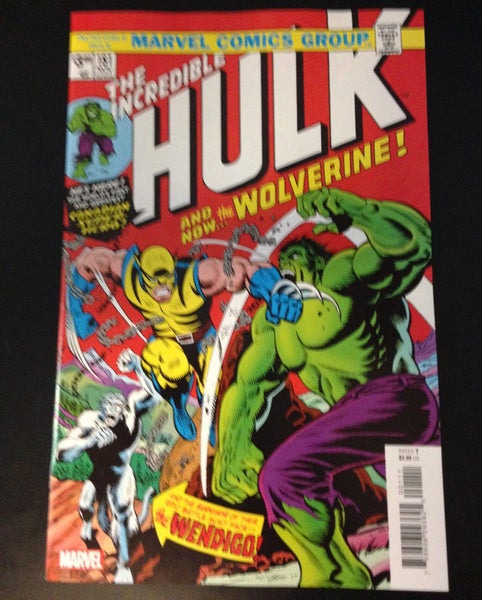 INCREDIBLE HULK #181 1ST APPEARANCE OF WOLVERINE KEY 1974 BRONZE AGE Facsimile Carousel 2