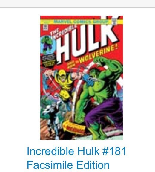 INCREDIBLE HULK #181 1ST APPEARANCE OF WOLVERINE KEY 1974 BRONZE AGE Facsimile Carousel 3