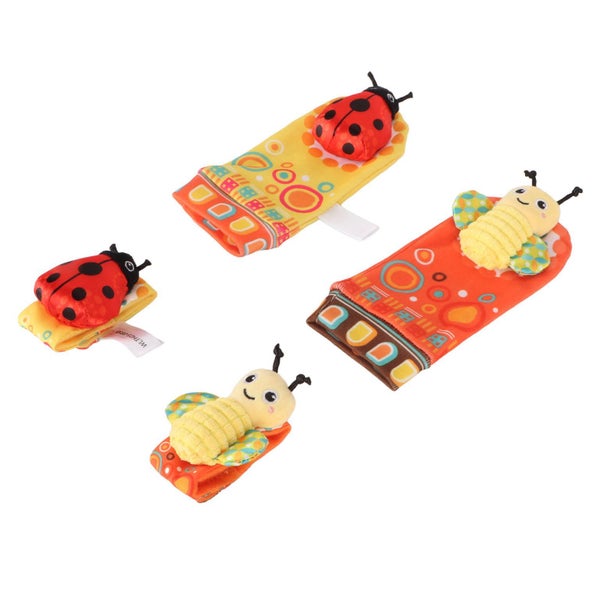 animal wrist rattle socks infant hand feet rattle cute hand and foot rattles Carousel 1