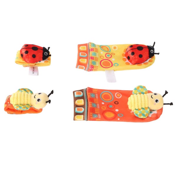 animal wrist rattle socks infant hand feet rattle cute hand and foot rattles Carousel 2
