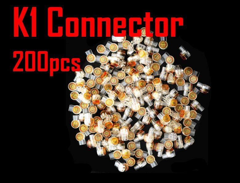 PTN 200pcs K1 Connector Crimp Connection Waterproof Wiring Ethernet Cable Carousel 1