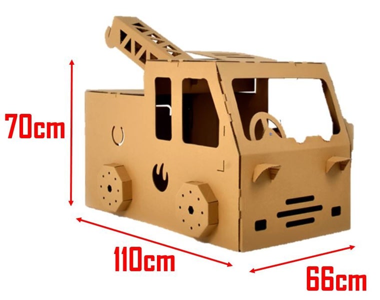 PTN TOW TRUCK HOUSE Corrugated cardboard house playhouse play tent Carousel 2