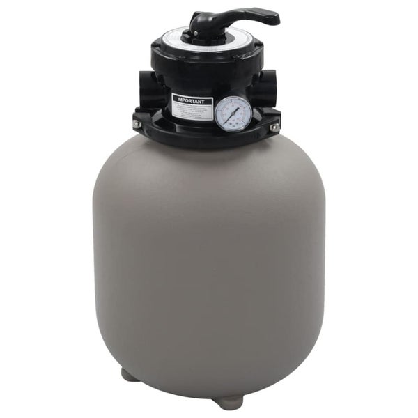 Pool Sand Filter with 4 Position Valve Grey 350 Mm Koixp Carousel 1