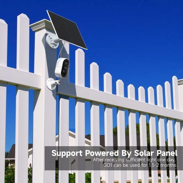 Wireless Outdoor Security Camera & Solar Panel 2K Nigh Vision With Spotlight Carousel 2