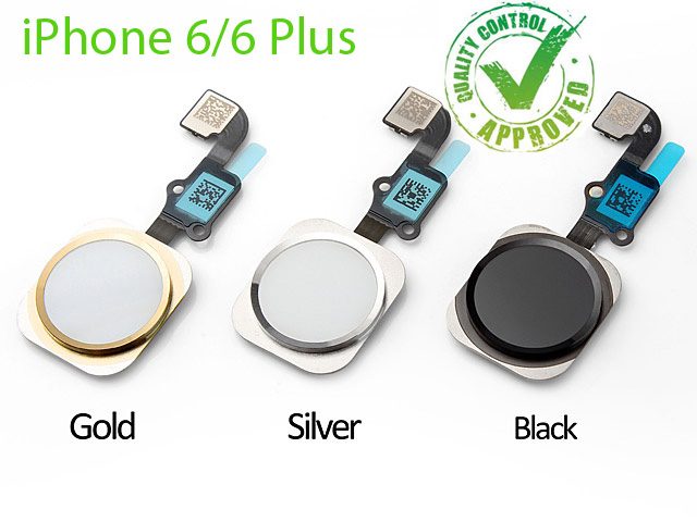 iPhone 6 Home Button with Flex Cable For iPhone 6 / 6 Plus White/Silver Carousel 1