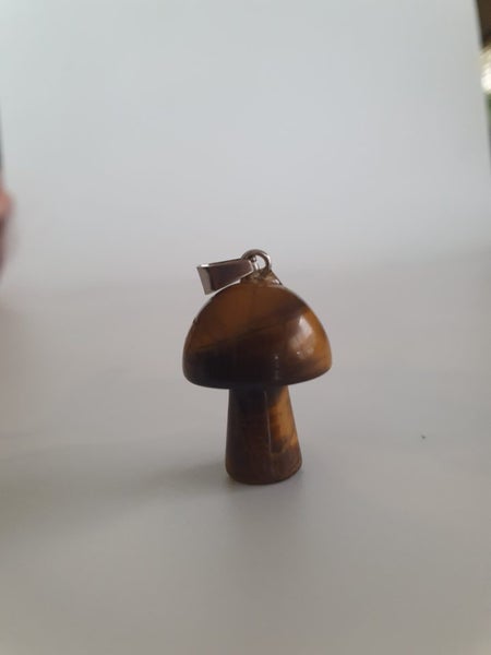 Tiger Eye mushroom pendant Carousel 1