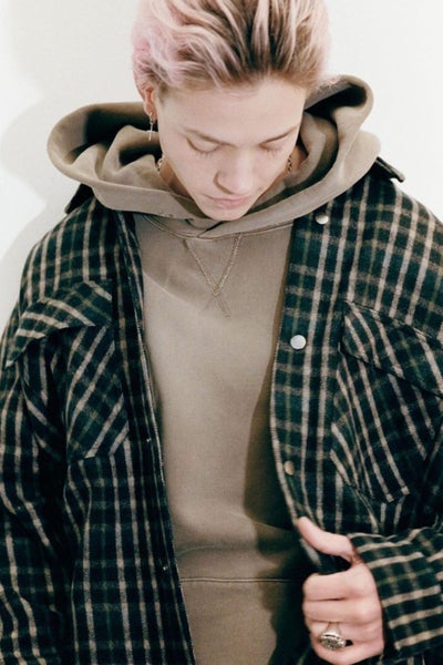 The People Vs Check Shacket - Size XS Carousel 2