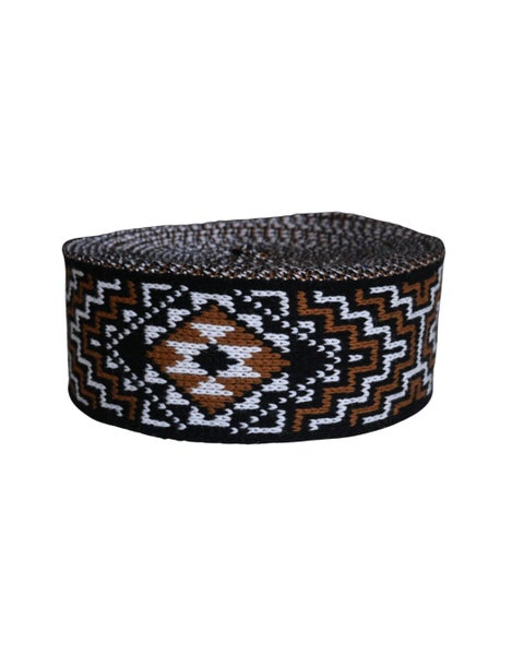 Kapahakamakers Design 4 Inspired Korowai Band Taniko 2.5inch wide Carousel 6