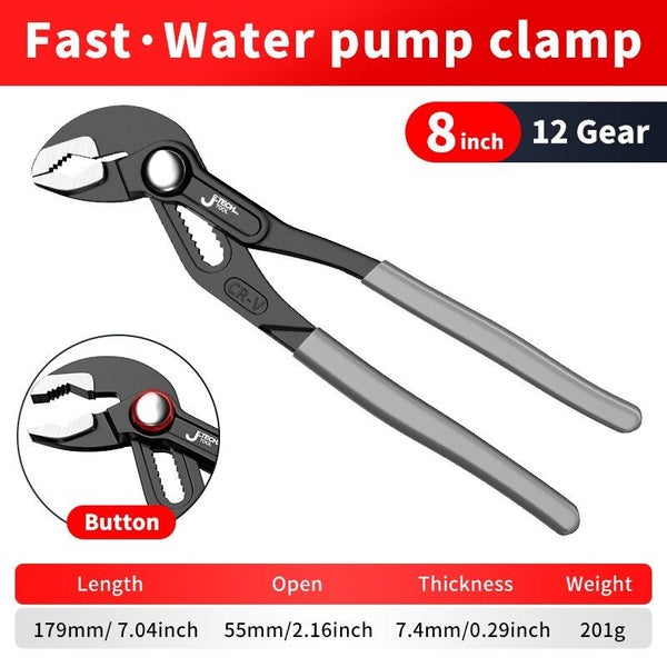 Water Pump Pliers Quick-Release Plumbing Pliers Pipe Wrench Carousel 1