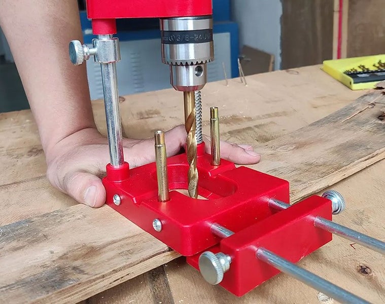 Adjustable Drill Guide Attachment, Portable Drill Press with 1/4” Chuck Carousel 2