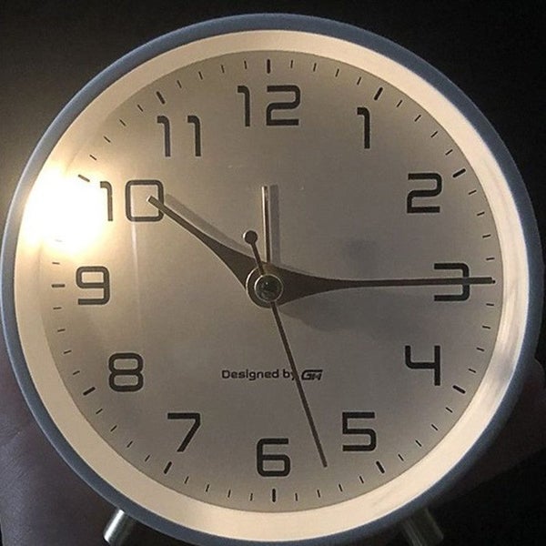 Nordic Luxury Alarm Clock Mute Children's Student Desk Table Carousel 6