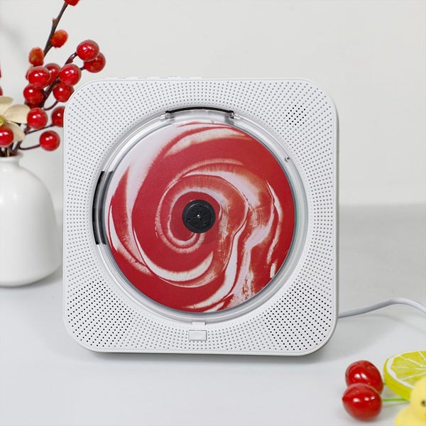 CD Player Portable Bluetooth CD Player with HiFi Sound Speaker,FM Radio,USB/AUX Carousel 2