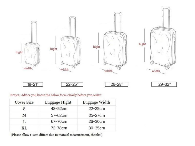 Travel Luggage Cover Orange Round Logo Travel Suitcase Protective Cover M Carousel 3