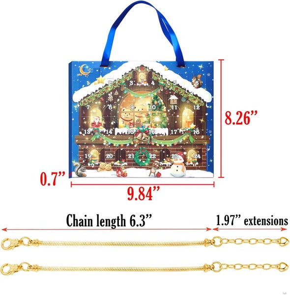 DIY Charm Bracelet Advent Calendar 24 Days Christmas Jewelry Kit-Style C Carousel 2