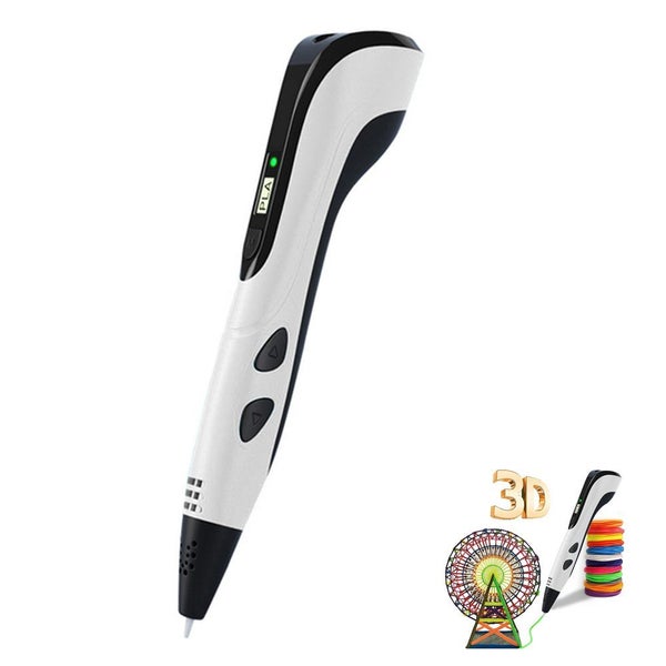 Toy 3D Printing Pen DIY Drawing Pen Creative Toy 10 Colors for Kids Adult -White Carousel 1