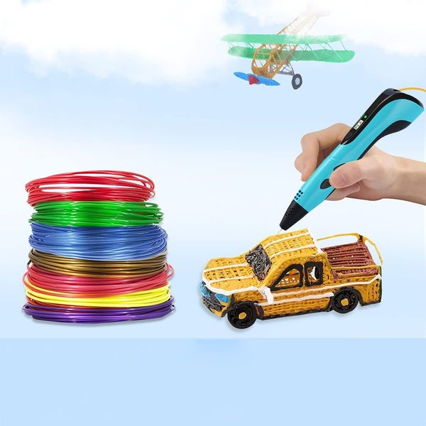 Toy 3D Printing Pen DIY Drawing Pen for kids Adult Creatived Toy 10 Colors-Blue Carousel 3