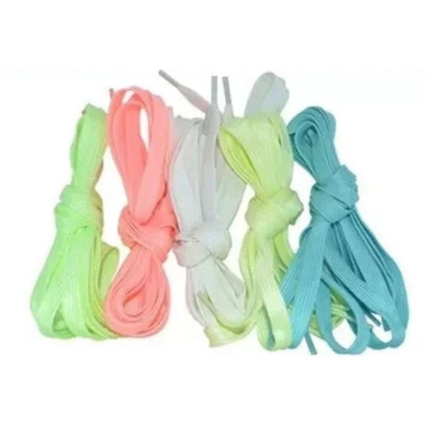 Luminous Athletic Sport Flat Canvas Glow In The Dark Night Colour Fluorescent... Carousel 2