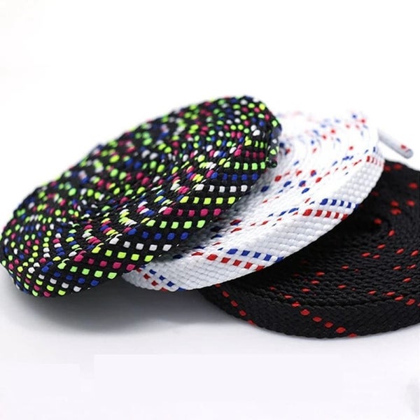 1Pair Classic Sneakers Flat Mixed-Colours Af1/Aj Elastic Shoes Laces 100/120/... Carousel 2