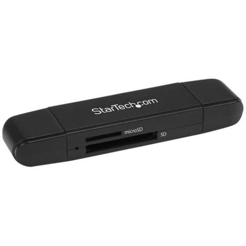 StarTech.com USB 3.0 SD and microSD Card Reader USB-C & USB-A - Portable USB SD Carousel 1