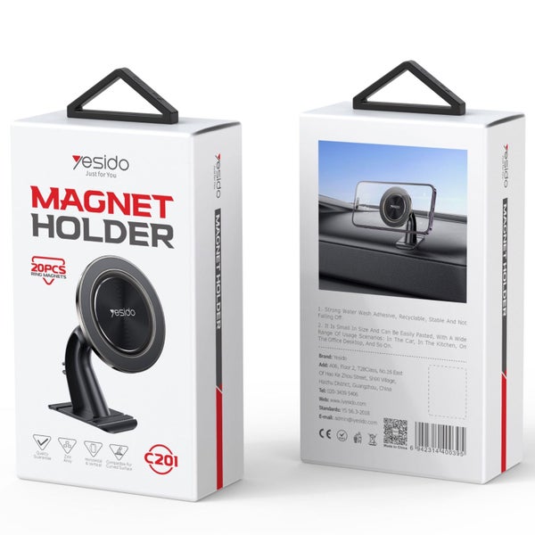 Magsafe Compatible Dash Car Phone Holder Yesido C201 Carousel 2