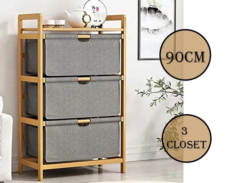 New 3 -Tier Multifunctional 3 Drawer Basket Rack Afterpay Carousel 1