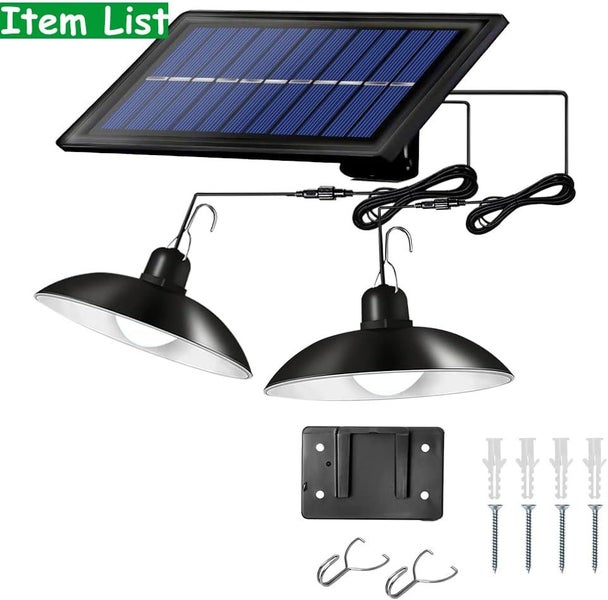 2 Head Solar Pendant Light Carousel 1