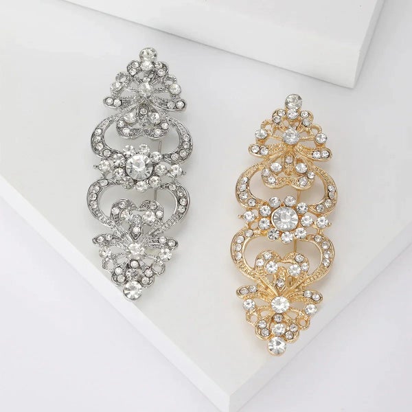 Sparkling Rhinestone Brooch For Women Office Party Accessory Carousel 2