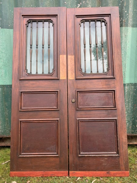 Wooden Doors NZ Native Retro / Vintage Pair c1920s ex Bank Carousel 1