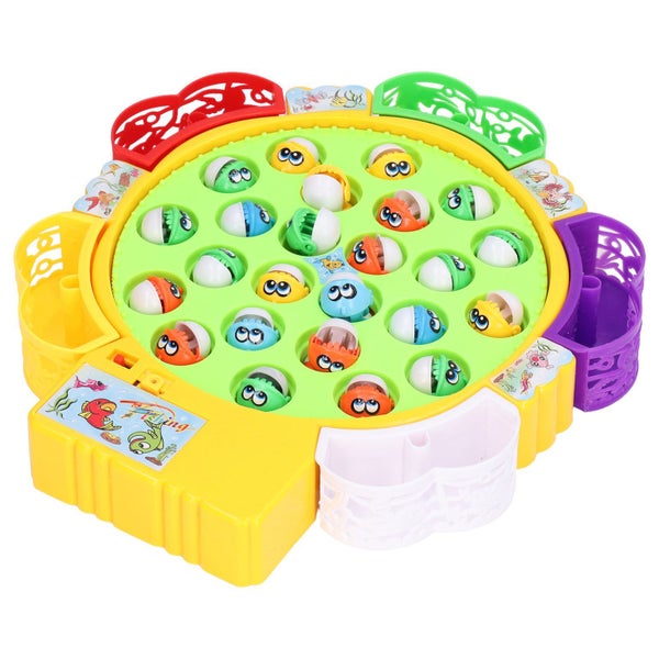 fishing game play set Fishing Game Play Set 24 Fish 5 Poles Rotating Fishing Carousel 2
