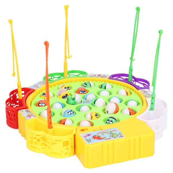 fishing game play set Fishing Game Play Set 24 Fish 5 Poles Rotating Fishing Carousel 5