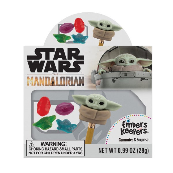 6 x Star Wars Mandalorian Finders Keepers Gummies & Surprise 28g Carousel 1