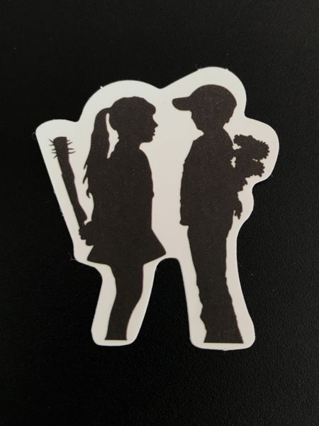 ** BANKSY ART ** 1 x Sticker - Girl Club / Boy Flowers (5.1cm) Carousel 1