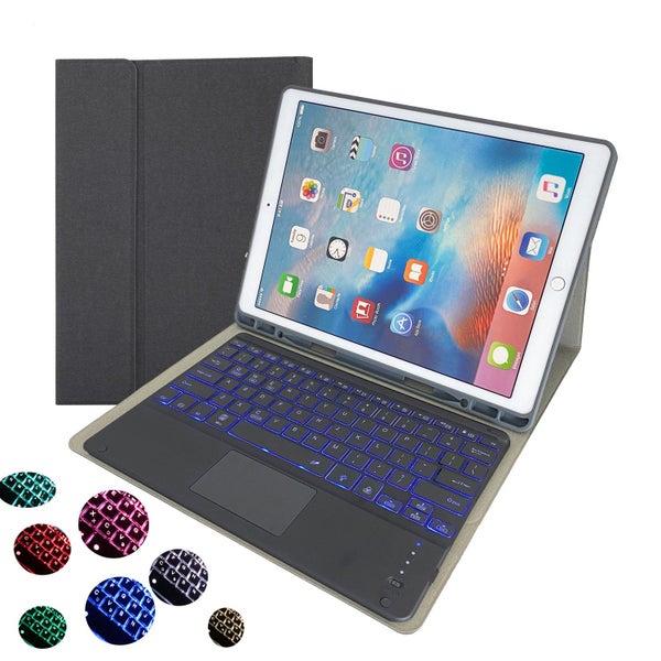 iPad Pro 12.9 2020 2018 Backlit Trackpad Removable Bluetooth Keyboard Cover Carousel 1