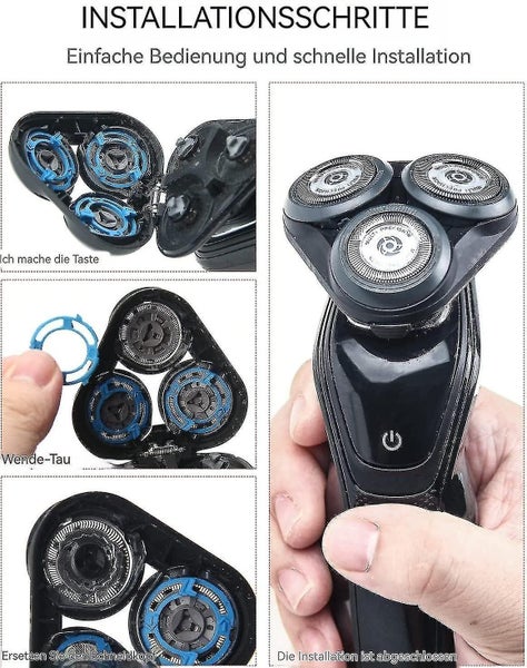 Shaving Head For Philips Series 5000, Shaving Head Sh50 Replacement Heads 6 Pcs Carousel 2